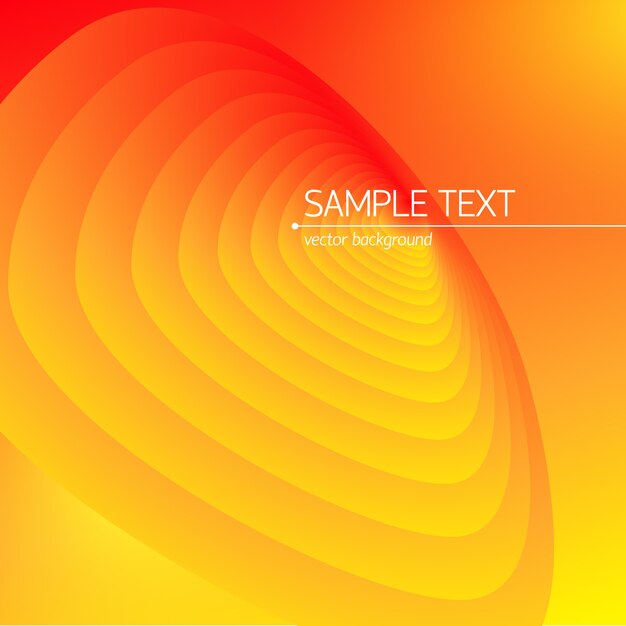 Science background in bright orange abstract design with sample text flat