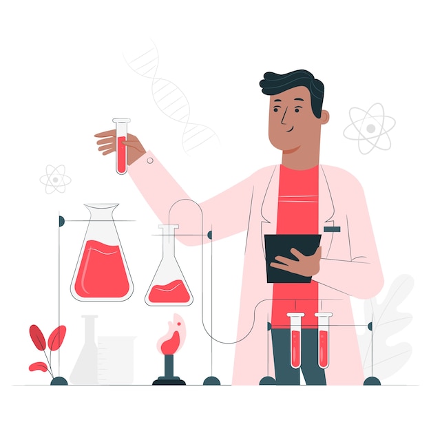 Free vector science concept illustration