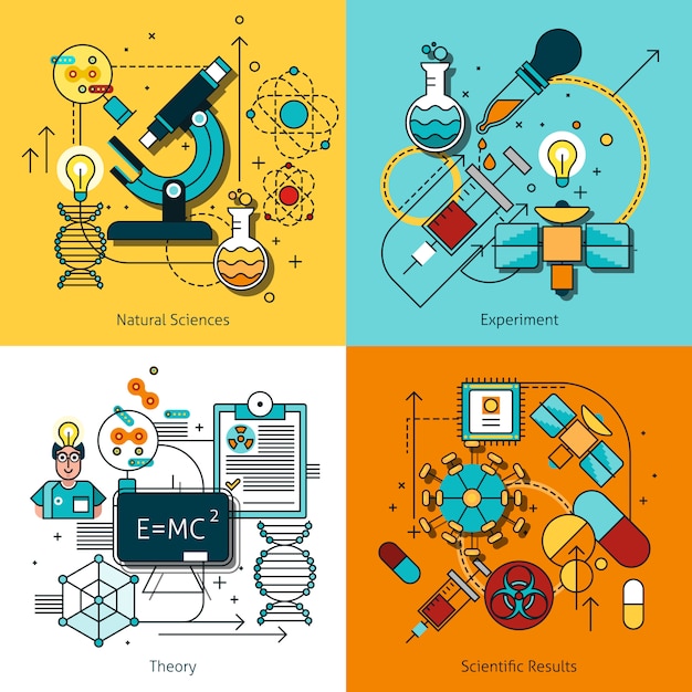  Science Concept Line vector image