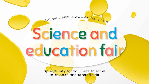 Science &amp; education template, presentation vector