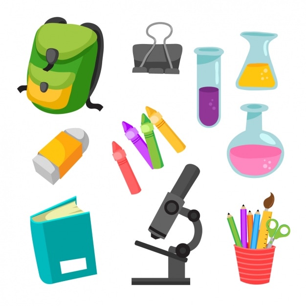 Free Vector science elements collection