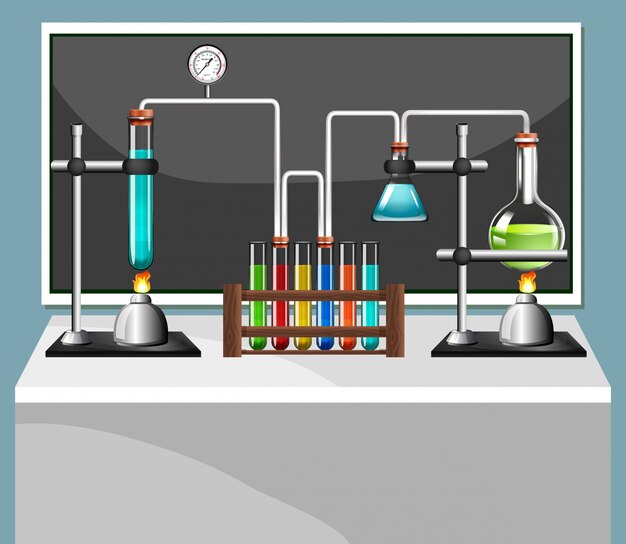 Science equipments in laboratory