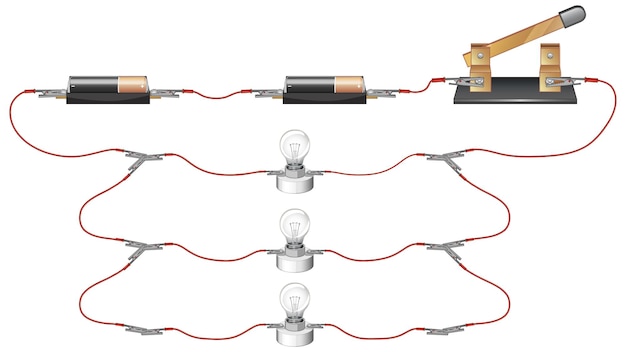 Science experiment of circuits