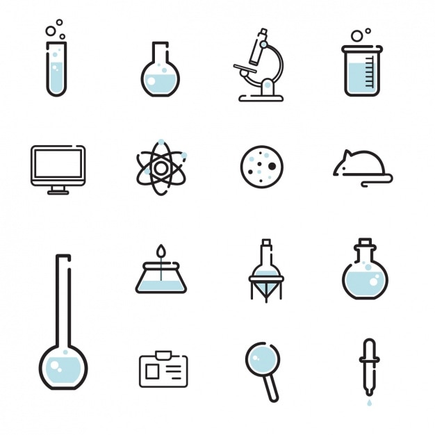 Science icons collection