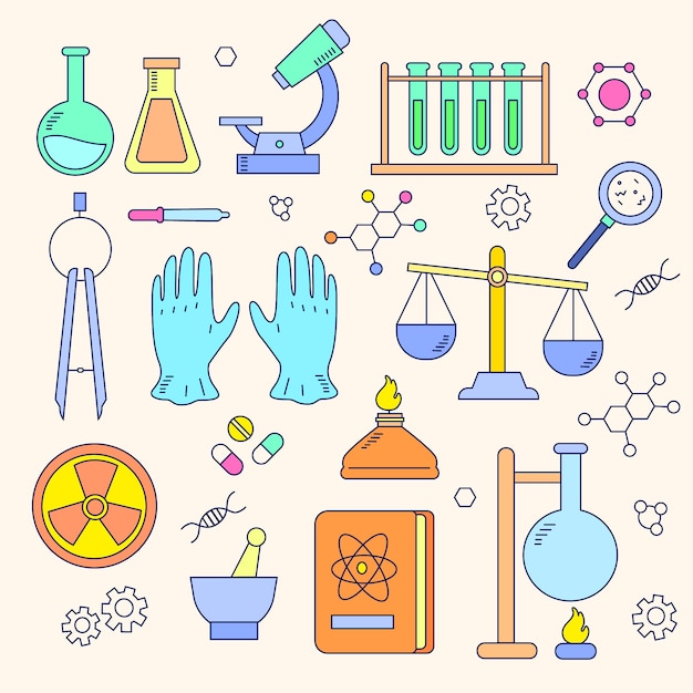 Science lab object set