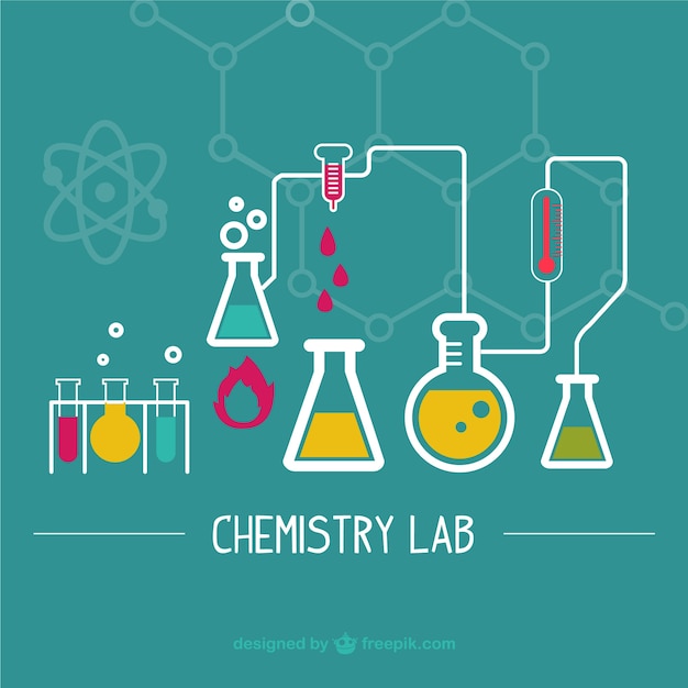 Science laboratory illustration