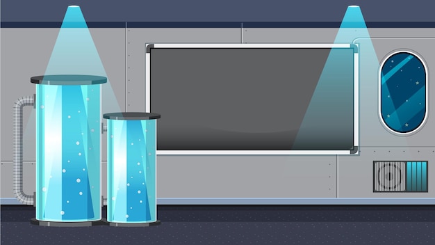 Free Vector science laboratory room for chemical experiments