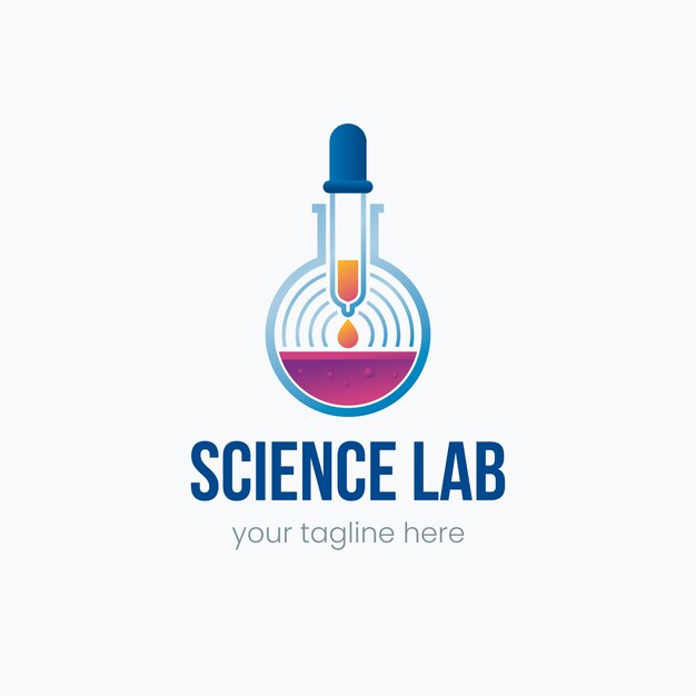 Science logo template design