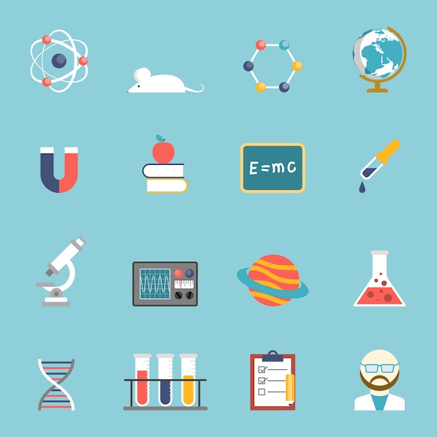 Science And Research Icon Set 