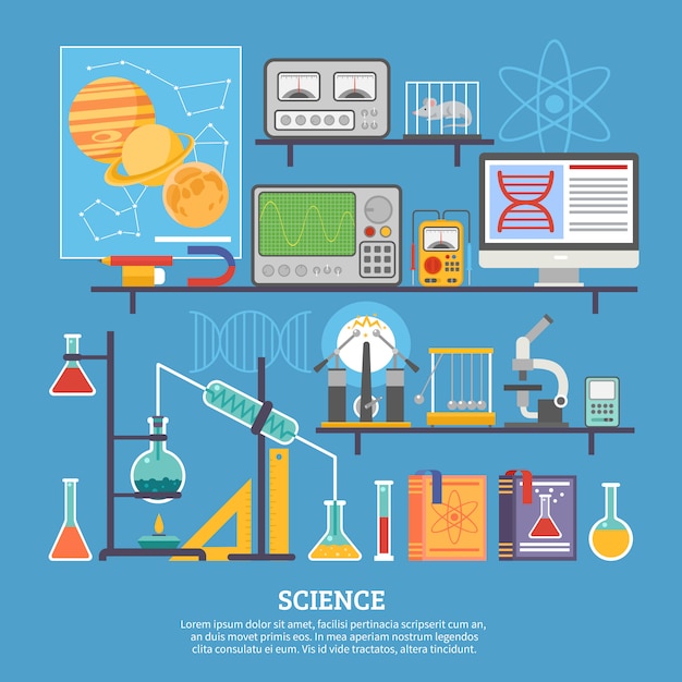 Science Research Laboratory Flat Banner 