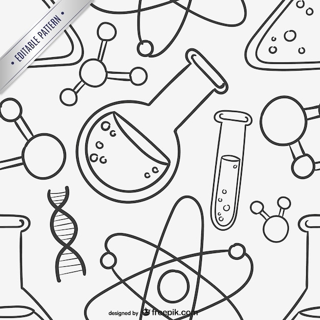 Science scribbles background