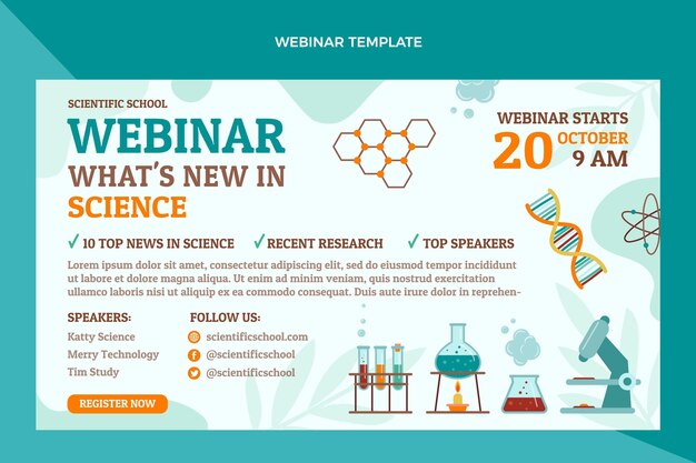 Scientific exhibition webinar template