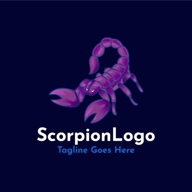 Scorpion branding logo template