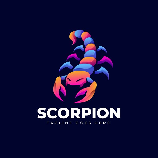 Scorpion branding logo template