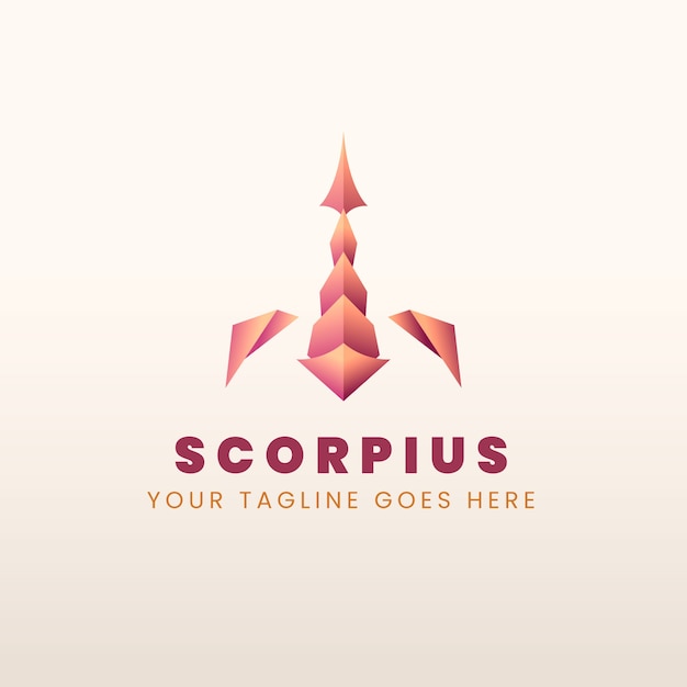 Free Vector scorpion branding logo template