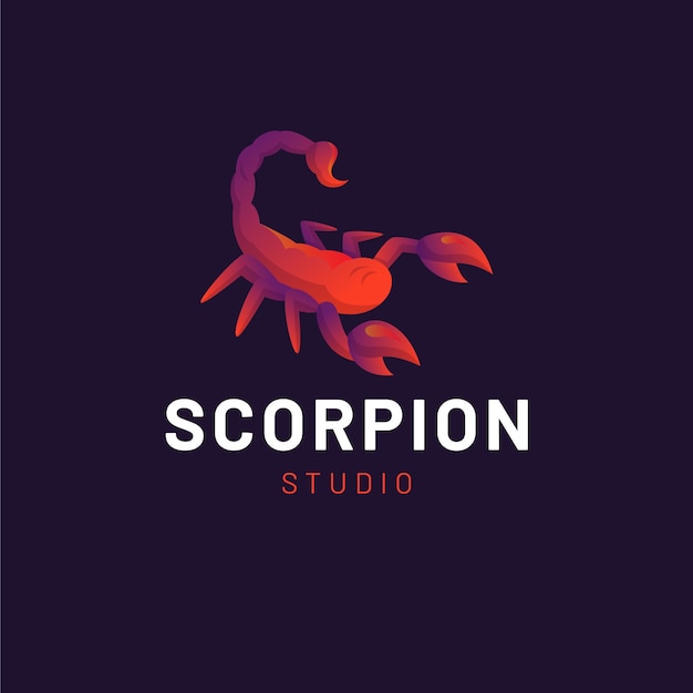 Free Vector scorpion branding logo template