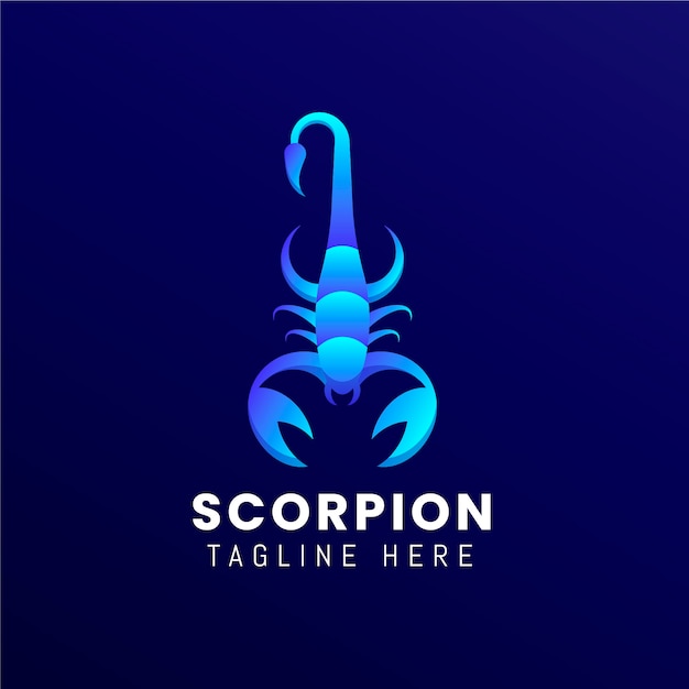 Free vector scorpion branding logo template