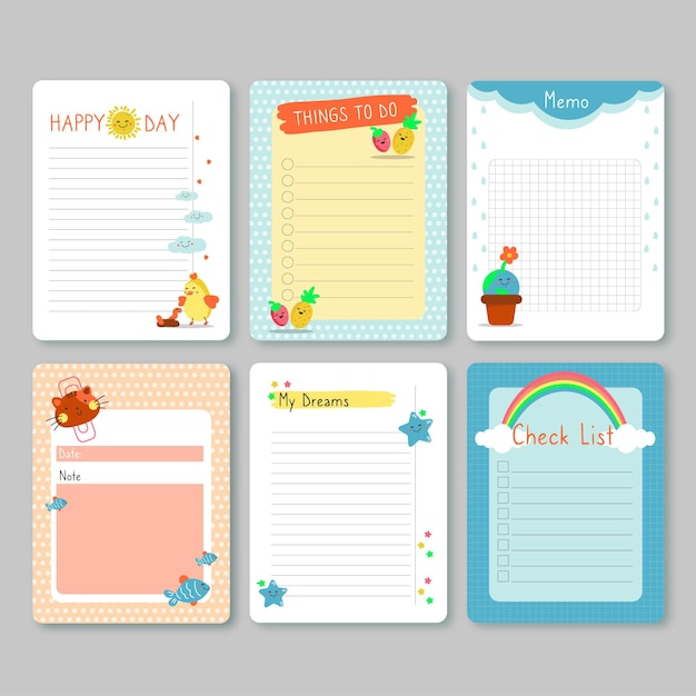 Scrapbook notes & cards