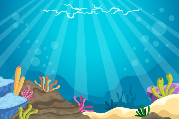 Under the sea background for video conferencing