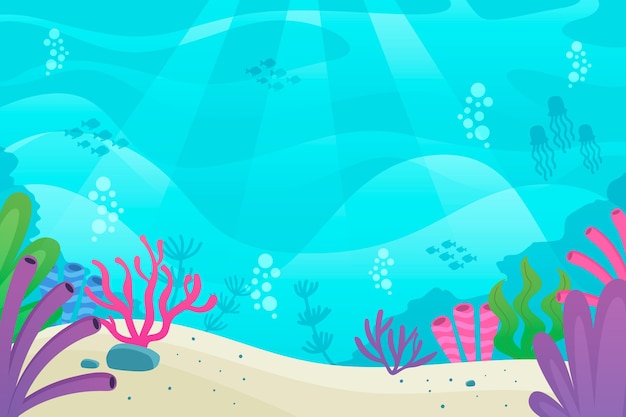 Under the sea background for video conferencing