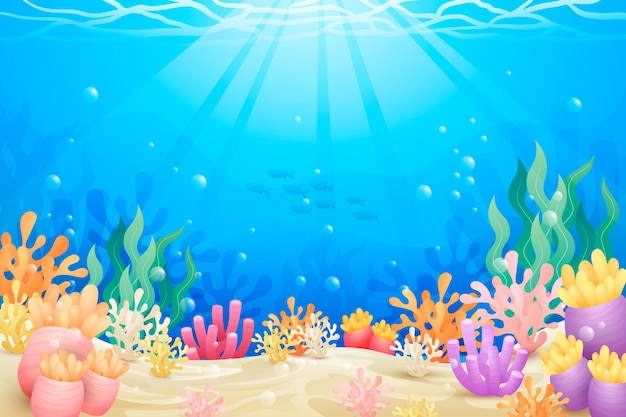 Under the sea background for video conferencing