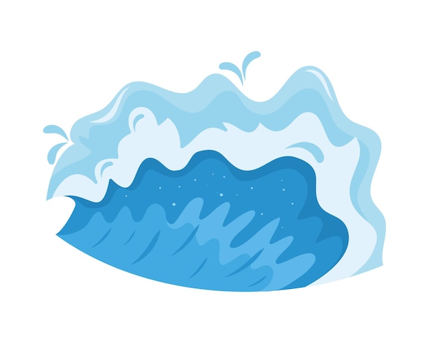 Free Vector sea saltwater wave