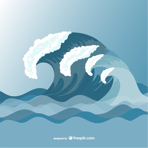 Free Vector sea waves