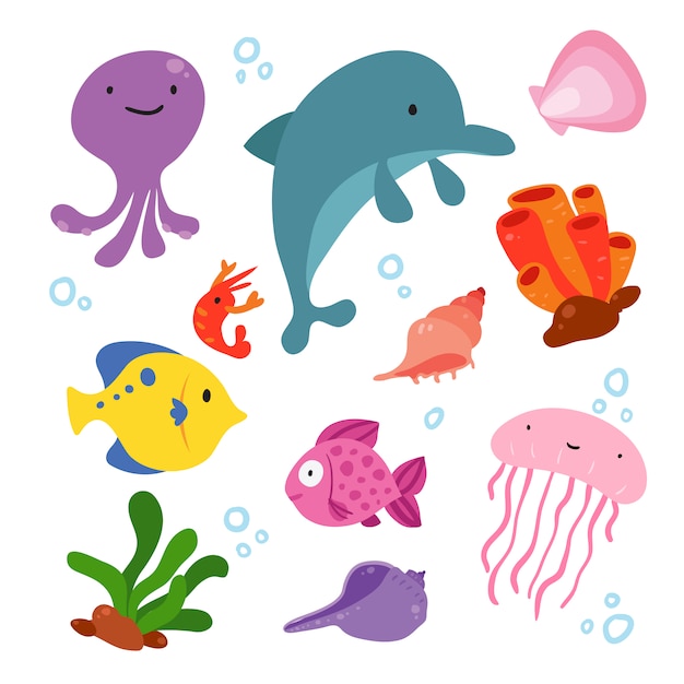 Sealife illustration collection