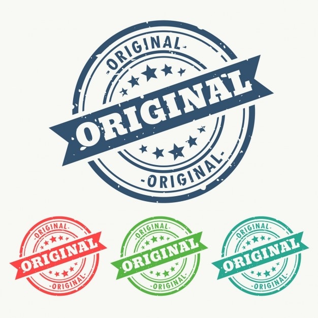 Free Vector seals for original things