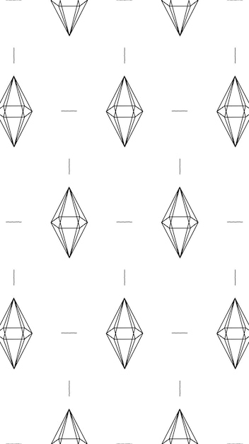 Free Vector seamless 3d hexagonal bipyramid pattern on a white background vector