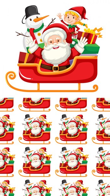 Seamless background design with christmas theme