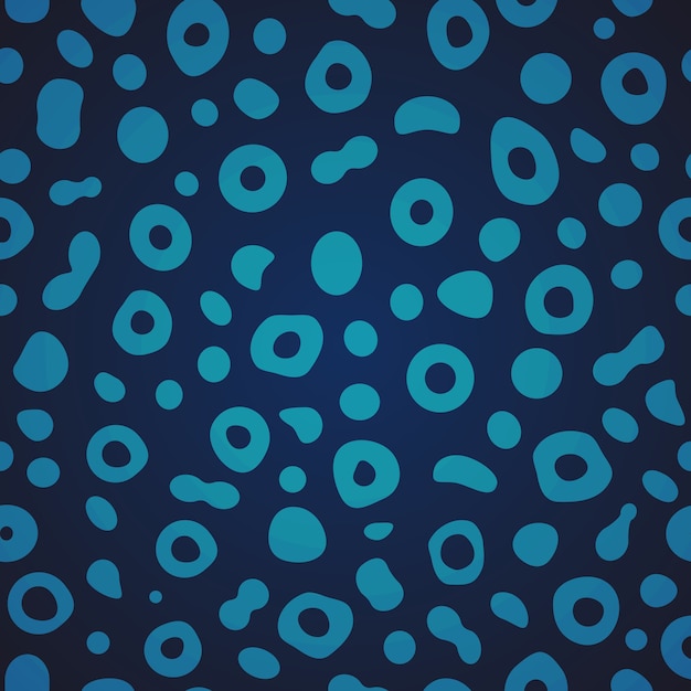 Free Vector seamless blue sea bubble pattern