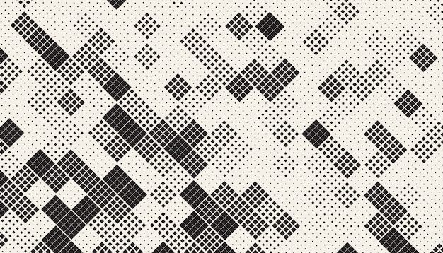 Seamless Chaotic Squares Mosaic Pattern