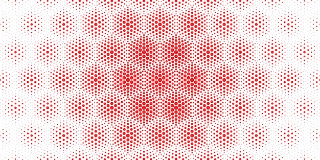 seamless circular halftone pattern background