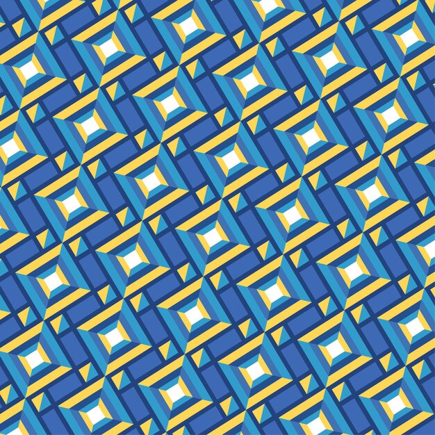 Seamless geometric shapes groovy pattern texture