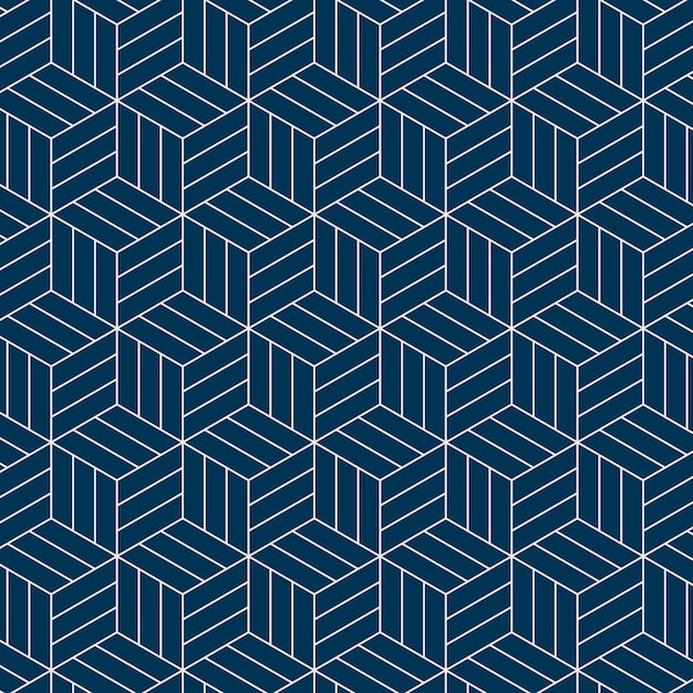 Seamless Japanese-inspired geometric pattern 