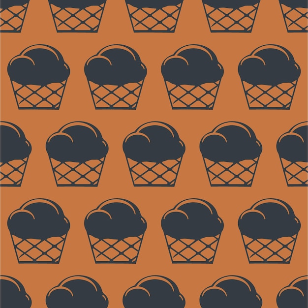 Free Vector seamless pattern bakery cake background