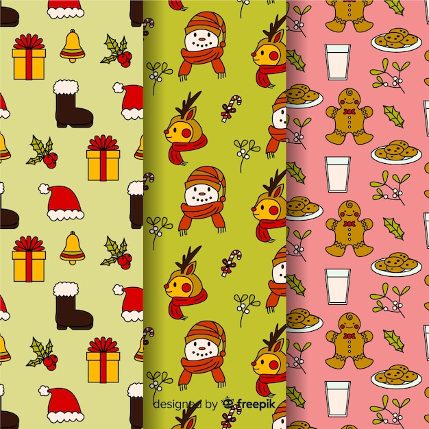 Seamless pattern for christmas wrapping