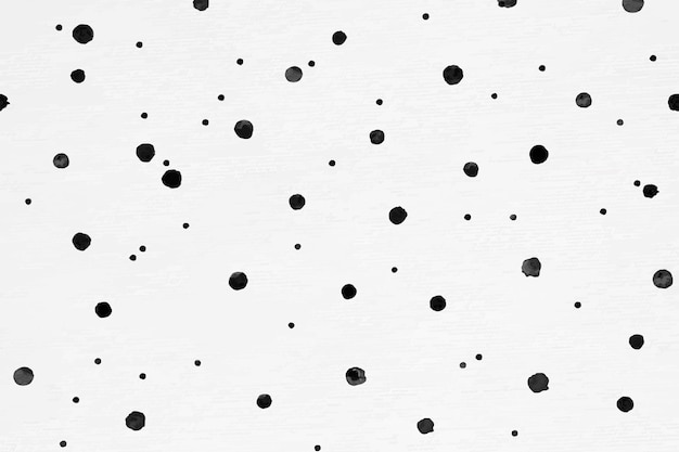 Seamless pattern of polka dot vector ink brush background