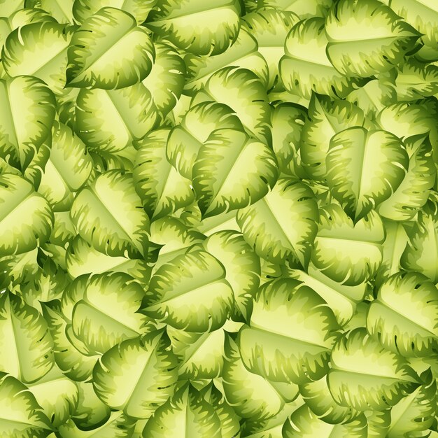 Free Vector seamless pattern with green leaves