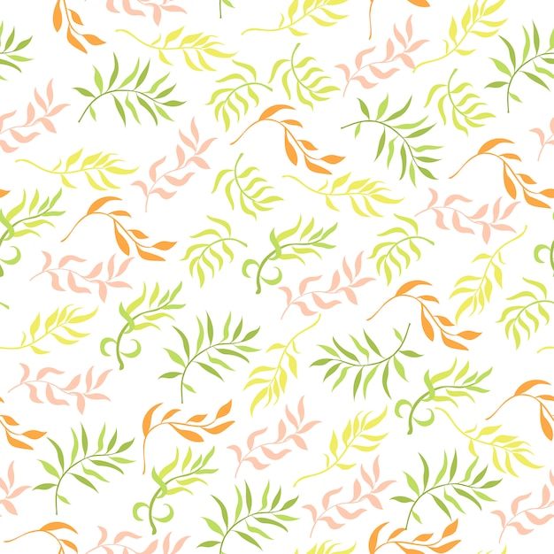 Free Vector seamless pattern with plant elements