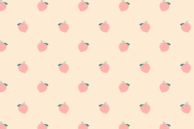 Seamless peach pattern pastel background