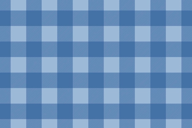 Seamless plaid background, blue checkered pattern design vector