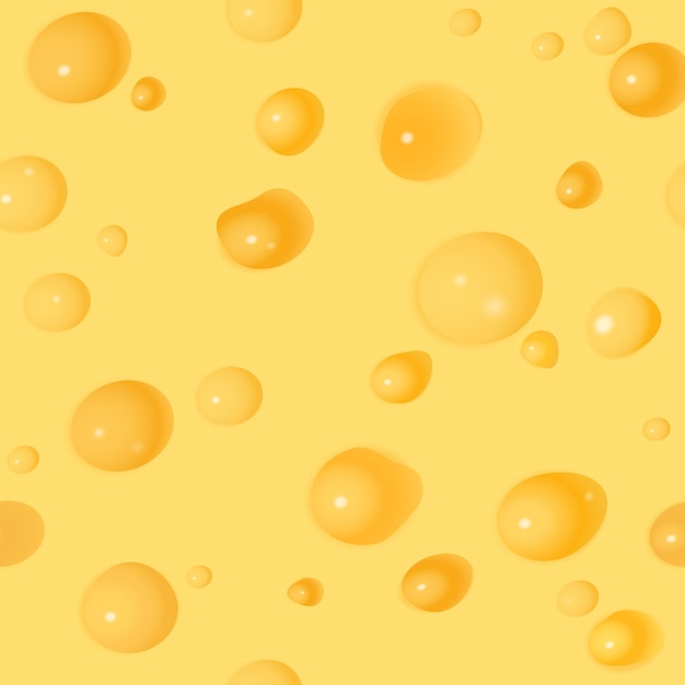 Free vector seamless realistic cheese pattern