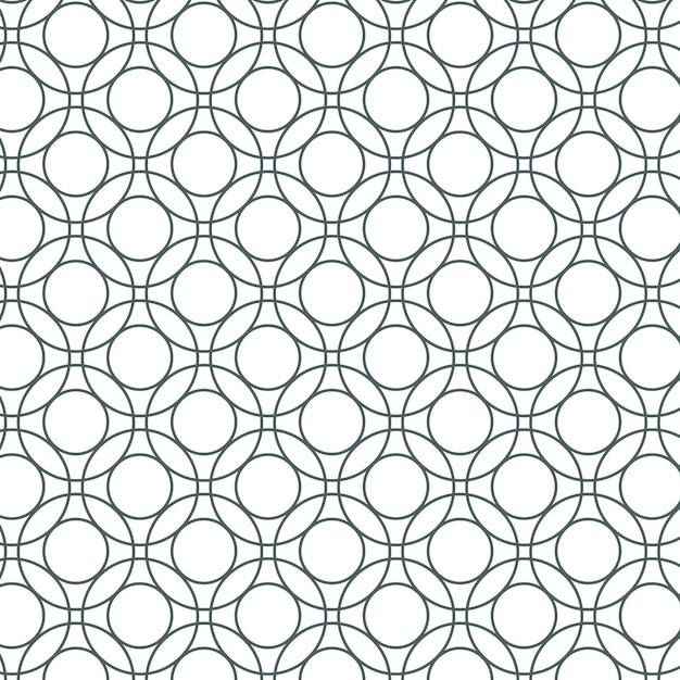 Seamless round geometric pattern