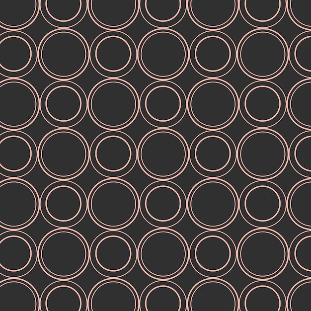 Seamless round geometric pattern