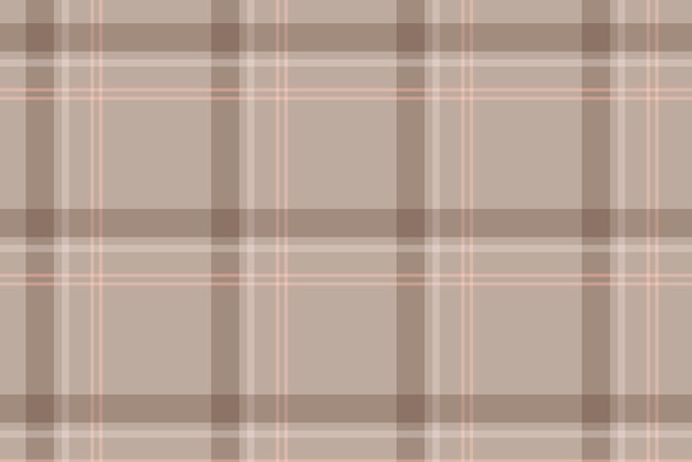 Seamless tartan background, brown abstract pattern design vector