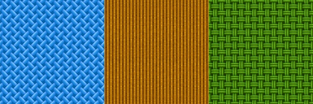 Seamless texture knitting, wicker basket, corduroy