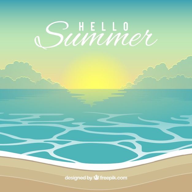 Free Vector seashore background