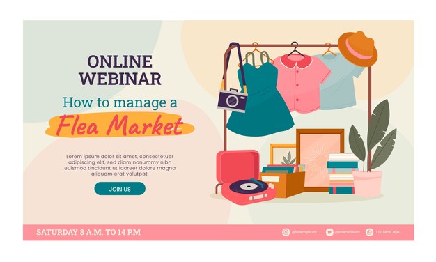 Second-hand flea market webinar